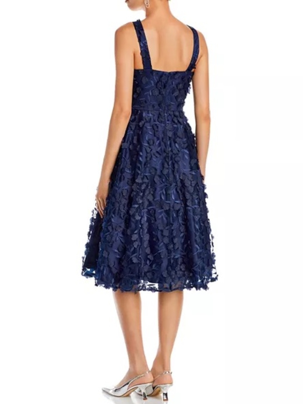 Eliza J V Neck Fit and Flare Dress. Size 10 Women #522 - Picture 3 of 8